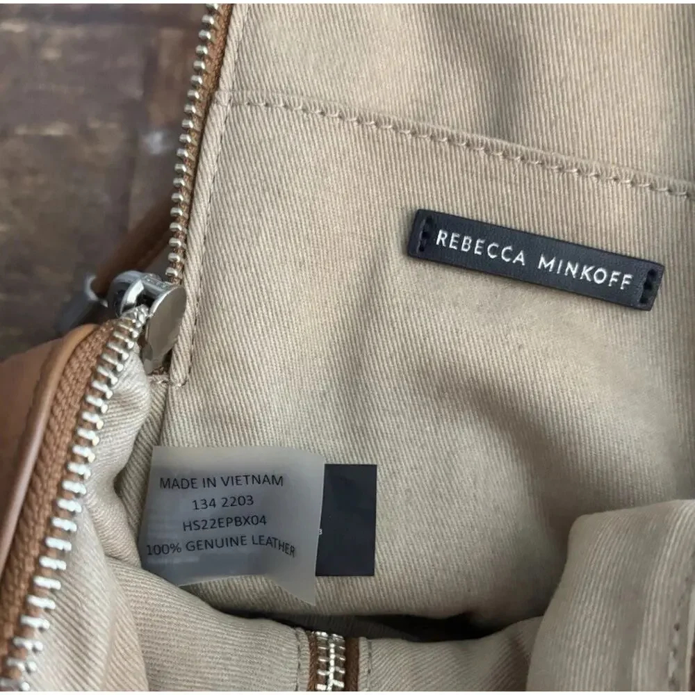 Rebecca Minkoff bag crossbody purse leather tan Brown